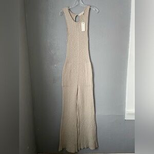 By Together Ribbed Knit Jumpsuit with pockets